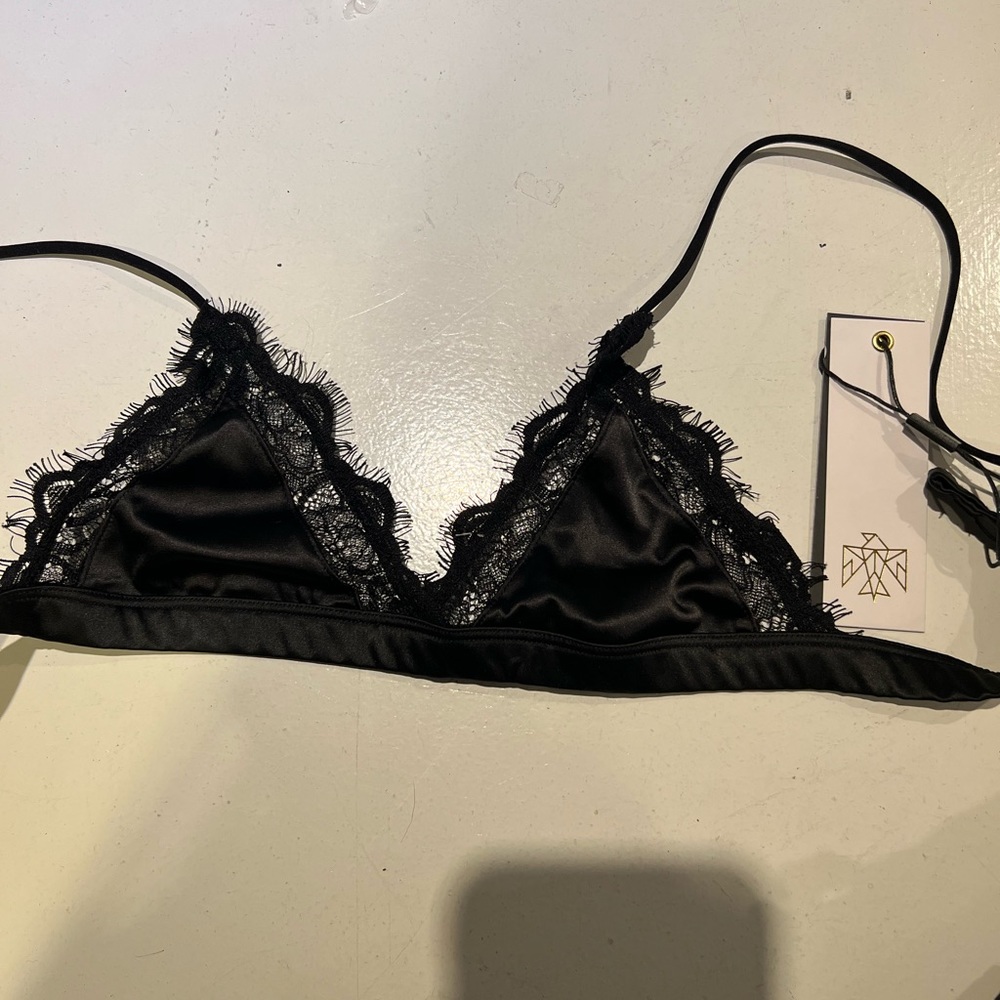 All things Golden black bralette